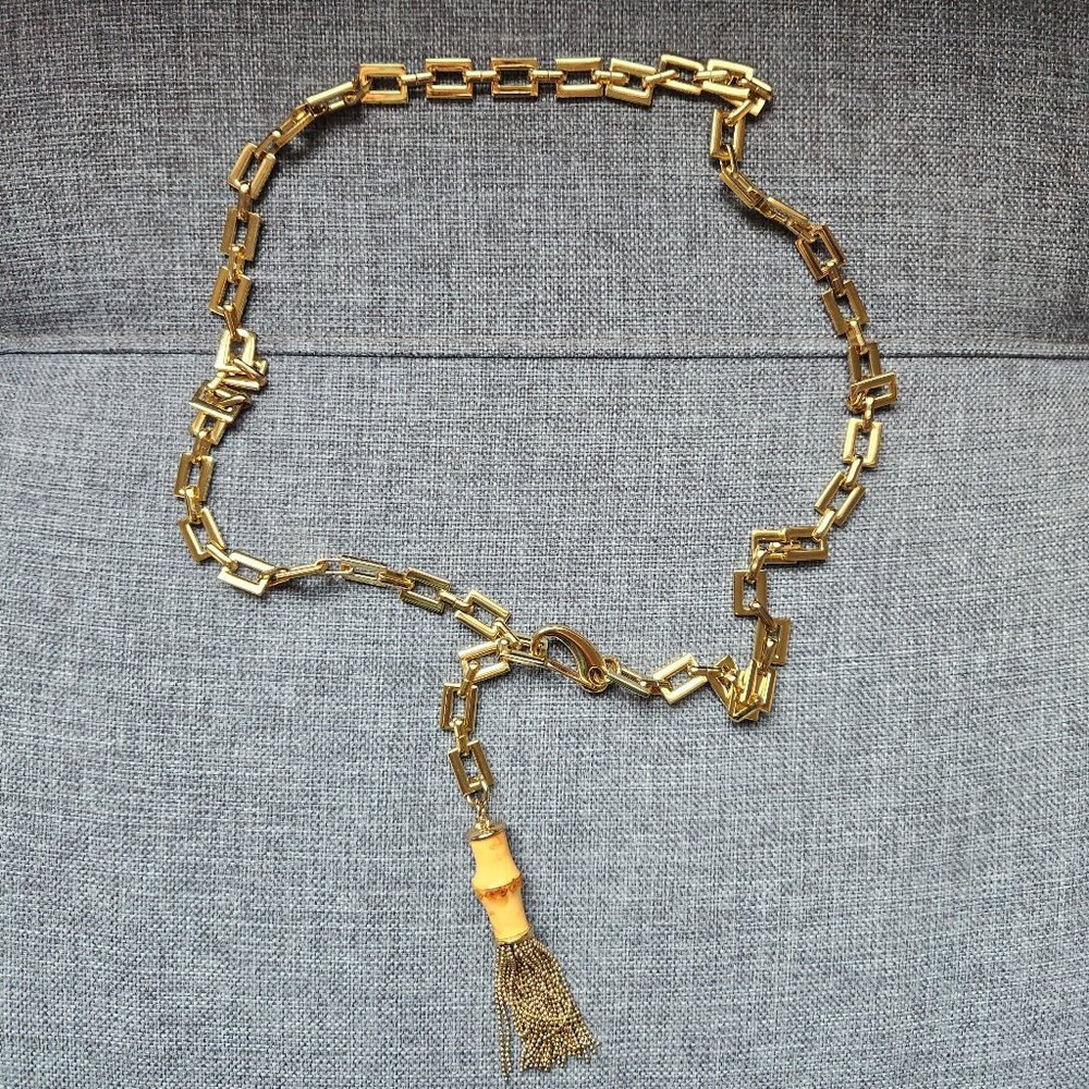 Talbots Gold-tone Square Link Belt